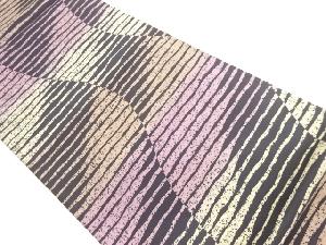 変わり横縞模様全通洒落袋帯